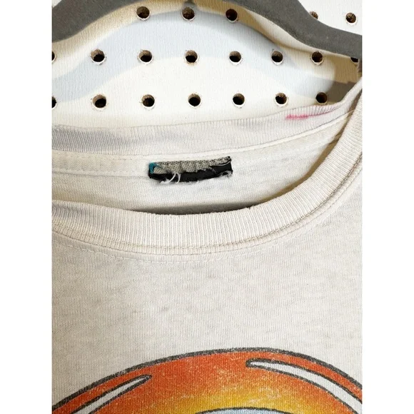 Vintage 2003 Grateful Dead Liquid Blue Tie Dye T-Shirt | Skeleton & Roses | XL - Picture 4 of 11